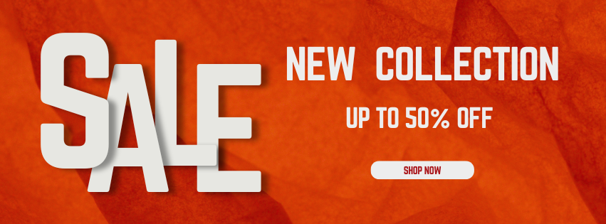 Red simple sale Facebook Cover
